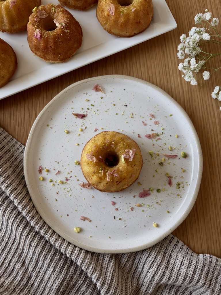 Gulab Jamun Mini Bundt Cakes