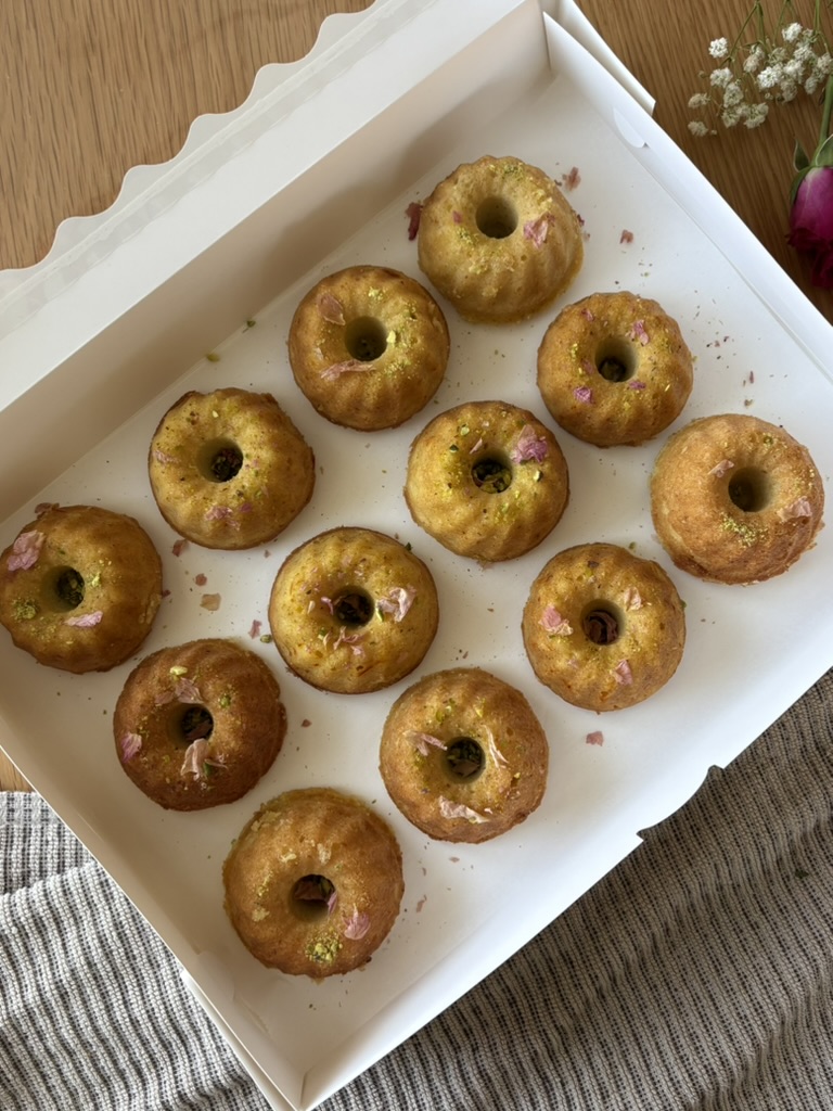 Gulab Jamun Mini Bundt Cakes