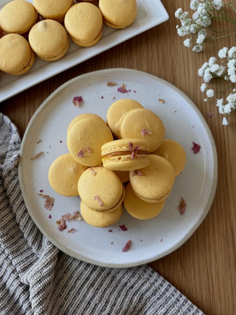 Mango Burfi Macarons